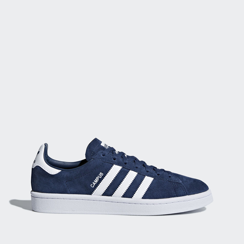 Adidas Campus - Originals ανδρικα - Μπλε/Ασπρα/Ασπρα,Μέγεθος: EU 36 – 54 2/3 (602RIKNT)